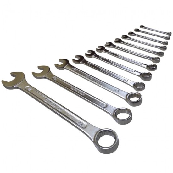 Taparia 12pc combination spanner set 6-22mm