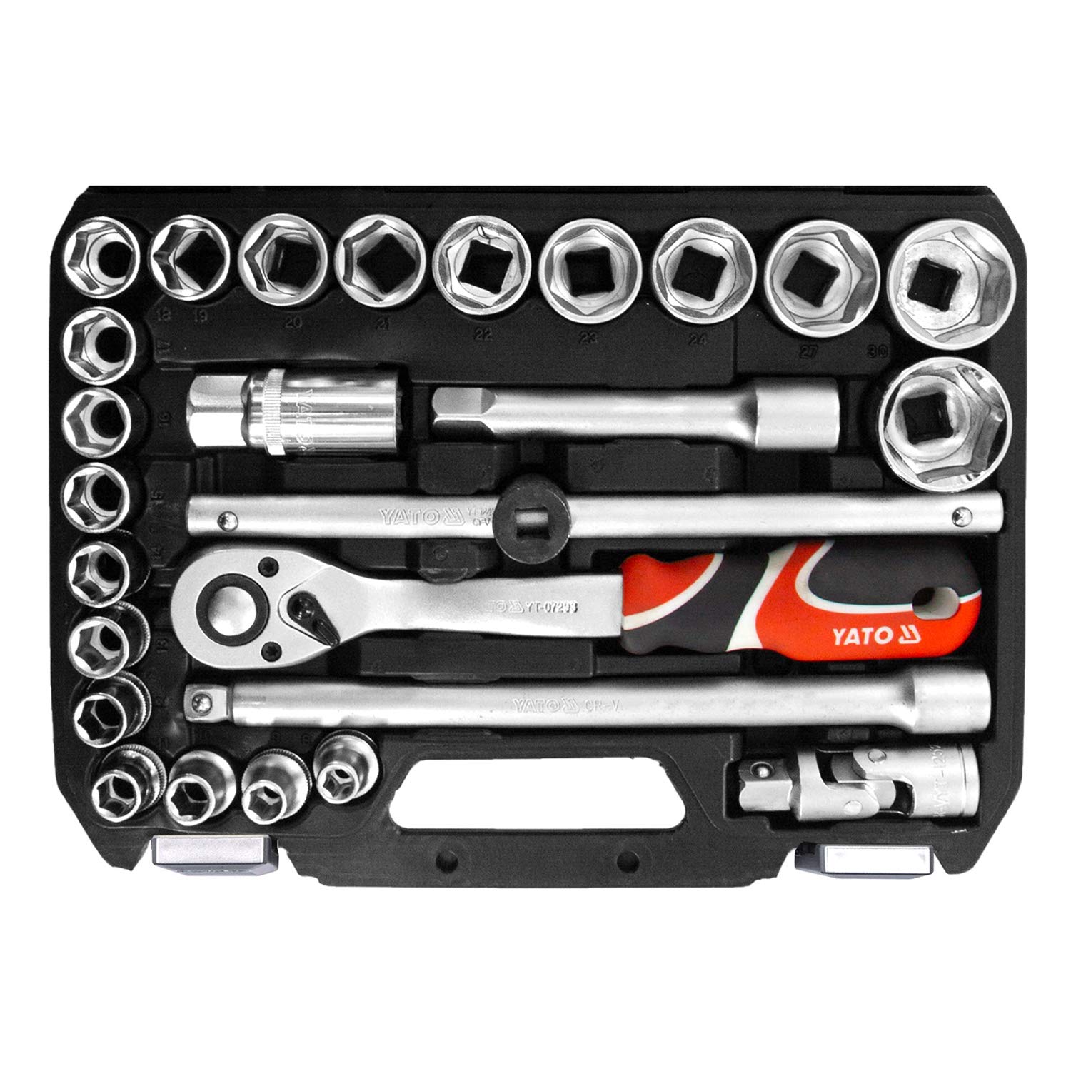 YT-1066 YATO Steeksleutelset Aantal gereedschap: 8, Chroom
