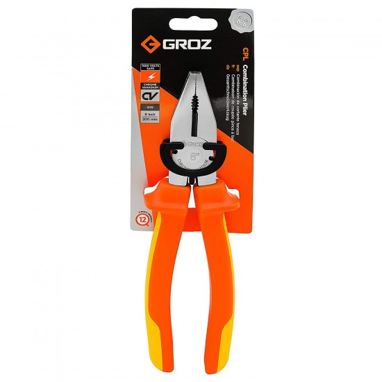 Groz combination plier 8"- 200mm