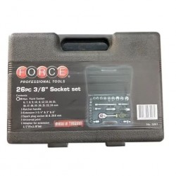 Force 26pc 3/8" Sq. Drive Socket Set