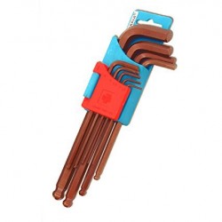 Taparia hex allenkey set long ball point 1.5-10mm