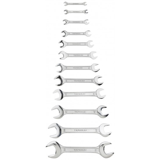 Taparia 12pc double open end spanner set 6X7-30X32mm