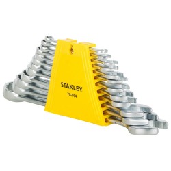 Stanley 12pc combination spanner set 6-22mm