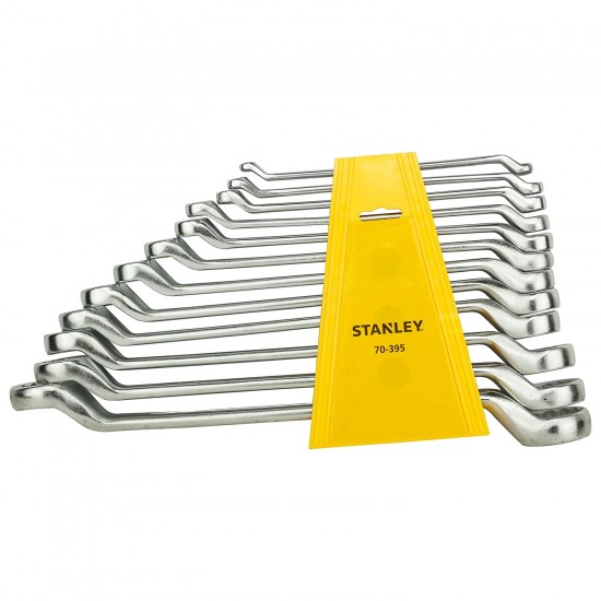 Stanley 12pc shallow offset Ring spanner set 6X7-30X32mm